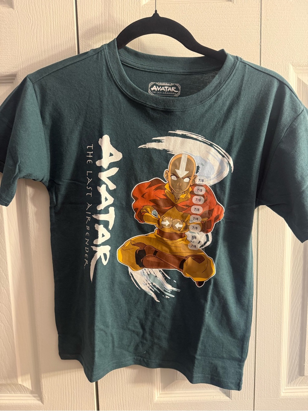 Nickelodeon Avatar The Last Airbender Kids Tee - Teal & Orange Graphic
